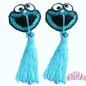 Burlesque pasties Cookie Monster by Montabahn